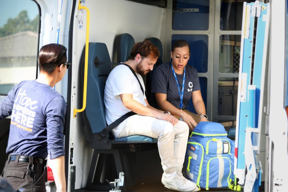 Garden Grove’s mobile response team provides free emergency mental health care to those in need. Photo courtesy of Garden Grove.