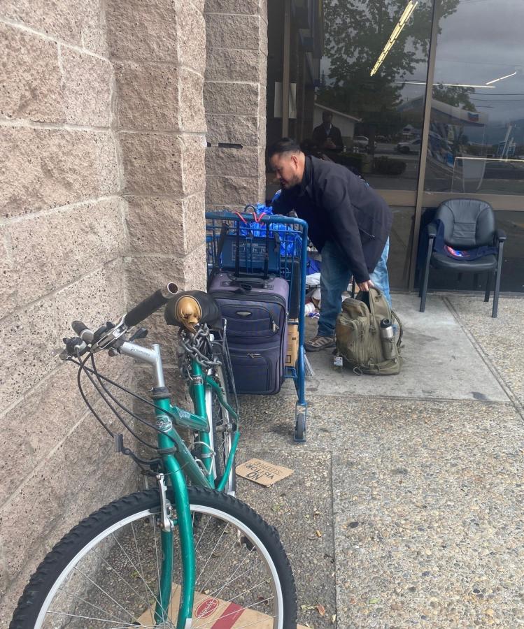 Former Campbell Unhoused Specialist Chris Miranda conducts street outreach, connecting residents experiencing homelessness with services and temporary shelter. Photo courtesy of Campbell.