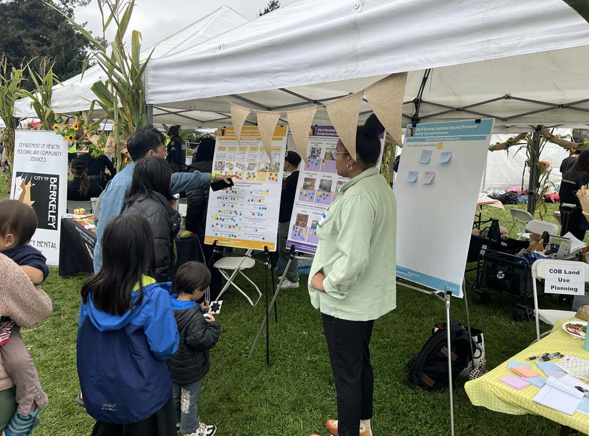 Berkeley city staff conduct outreach during the city’s Housing Element update. Photo courtesy of the city of Berkeley.