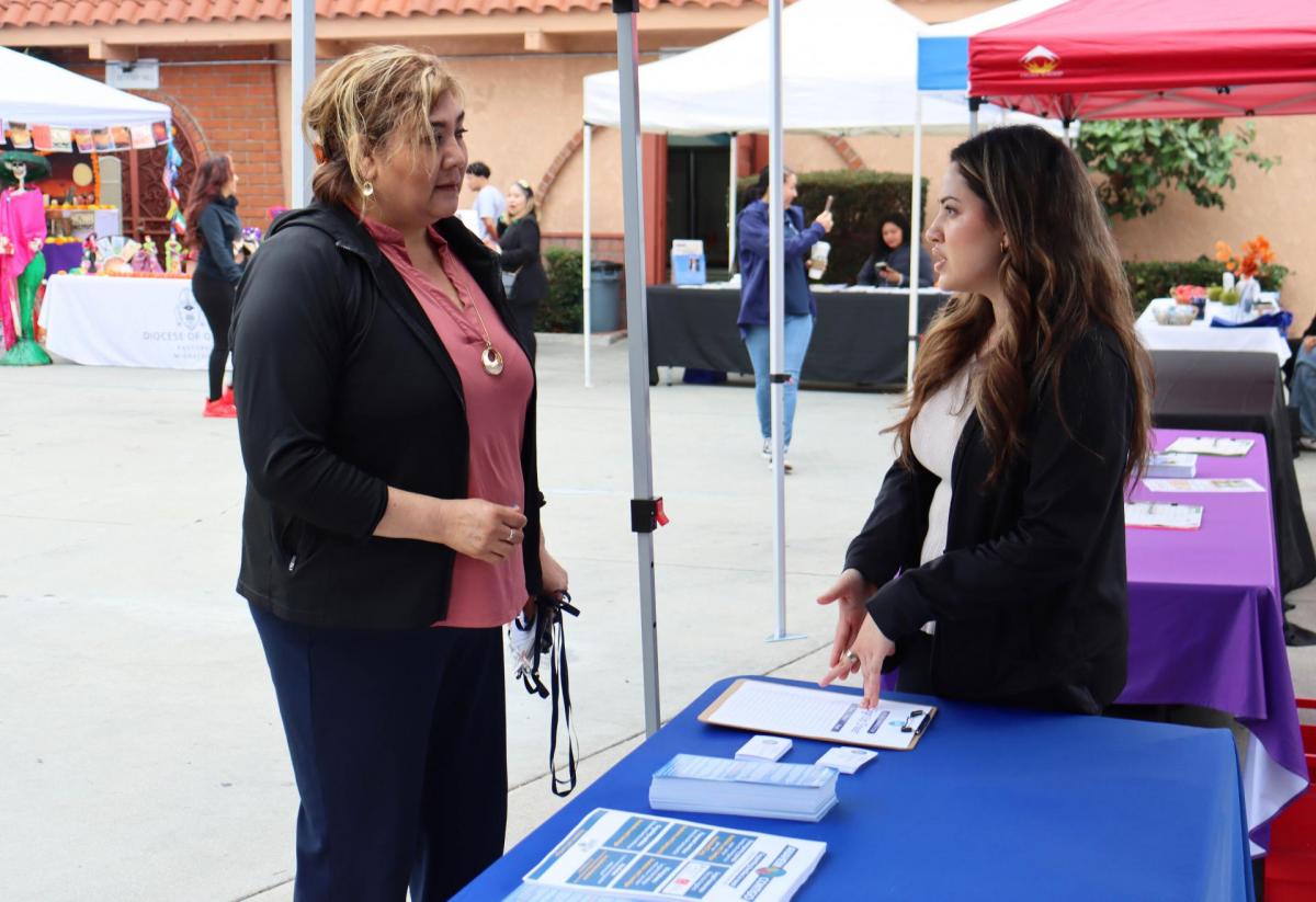 Anaheim city staff share information and resources with parishioners at Saint Boniface Catholic Church in October 2025. The outreach event focused on available local services and community support. Photo courtesy of the city of Anaheim.