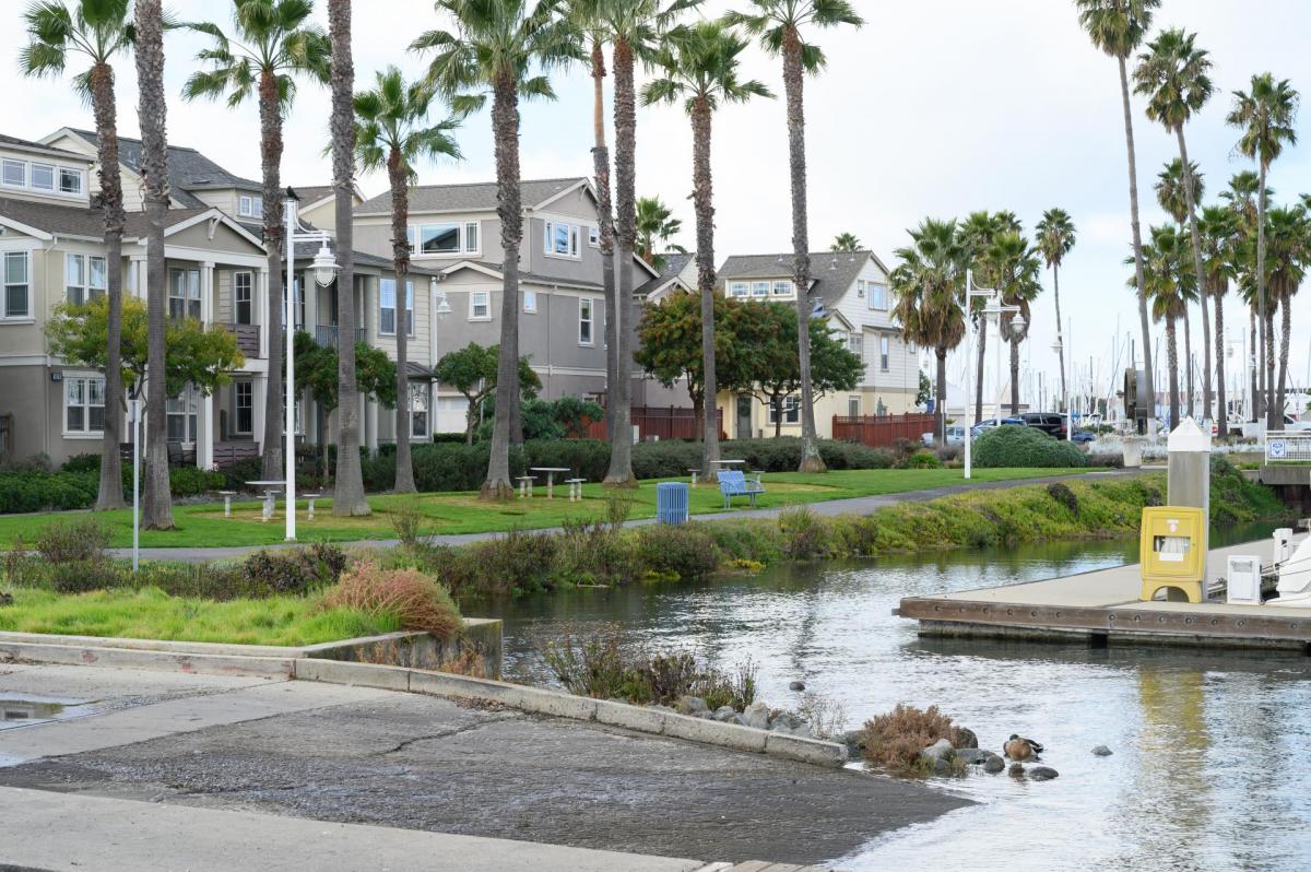 Shoreline homes in Alameda. 