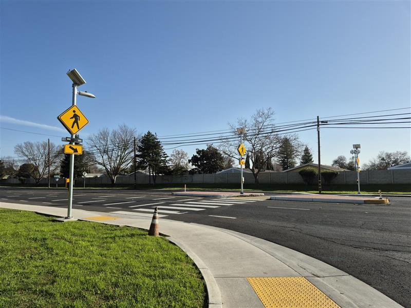 Crosswalk in West Sacramento