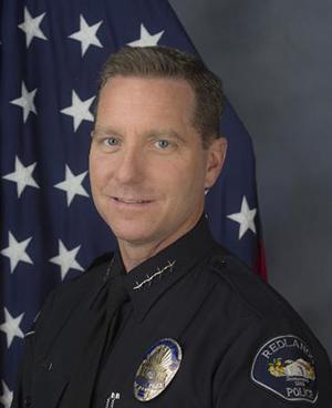 City of Redlands Police Chief Chris Catren headshot.