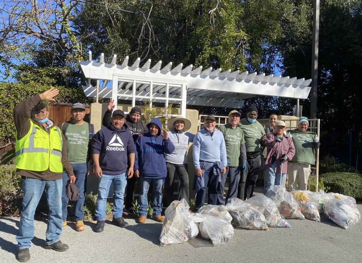 Since 2023, gardeners participating in the tool lending library program have completed nearly 500 hours of work using zero-emission electric tools. Photo courtesy of Mountain View.
