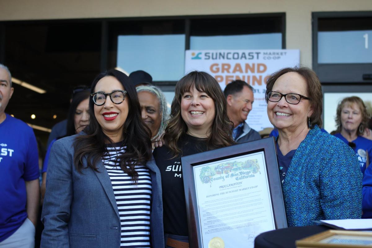 Community leaders celebrate SunCoast Market Co-op, which is projected to generate $6.5 million annually for the region.