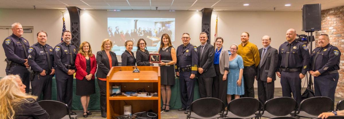 Pleasanton was presented with the League of California Cities Helen Putnam Award for Excellence for Health and Wellness Programs for its Alternate Response to Mental Health Program.