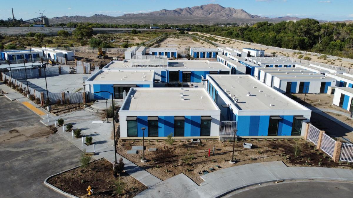 The Victorville Wellness Center will provide 170 shelter beds, including 110 non-congregate units for families, individuals, and people needing recuperative care.
