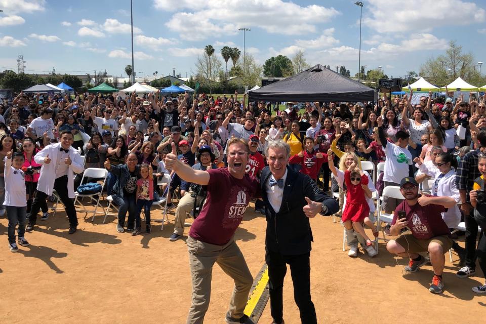 Large group at Downey's City of STEM event