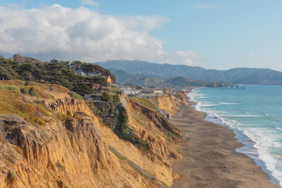 View of Rockaway Beach in Pacifica