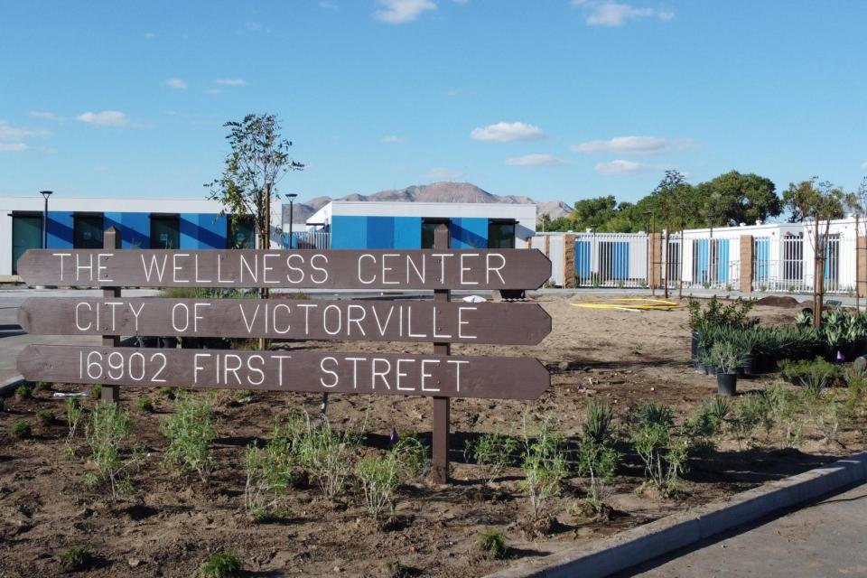 The Victorville Wellness Center is a low-barrier shelter with medical care, interim housing, and other supportive services.