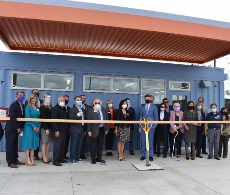 City officials at ribbon cutting