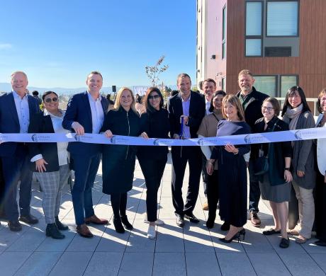 Community leaders gather for ribbon cutting