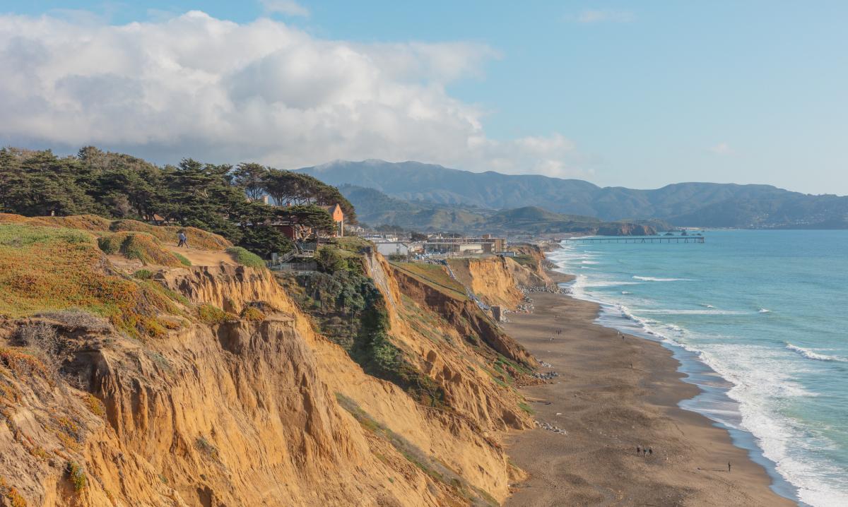 View of Rockaway Beach in Pacifica